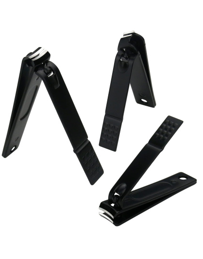 Manicure Set Nail Clippers Kit Professional Stainless Steel Nail Care Tools with Leather Travel Case 10 in 1 Black/Blue