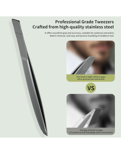 Eyebrow Trimmer Kit Scissors Tweezers Razor Facial Shaver Grooming Set with Mirror Travel Cases